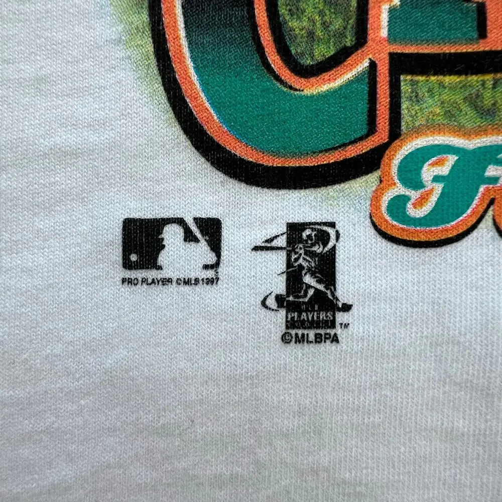 Vintage Florida Marlins Caricature World Series Champs 1997 MLB Baseball T Shirt - Picture 6 of 12